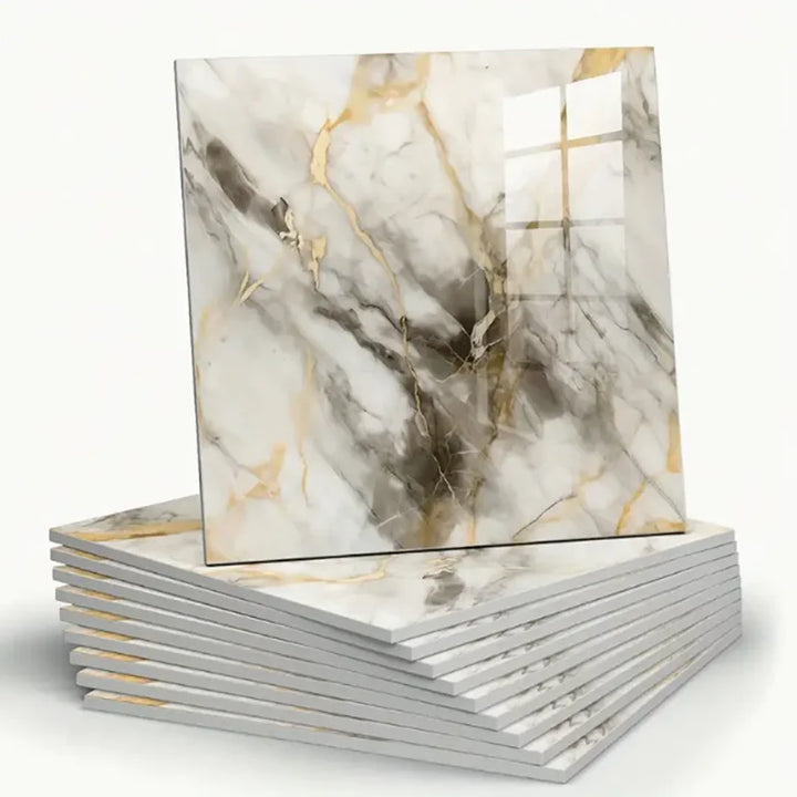 Imitation ceramic tiles marble wall stickers PVC waterproof