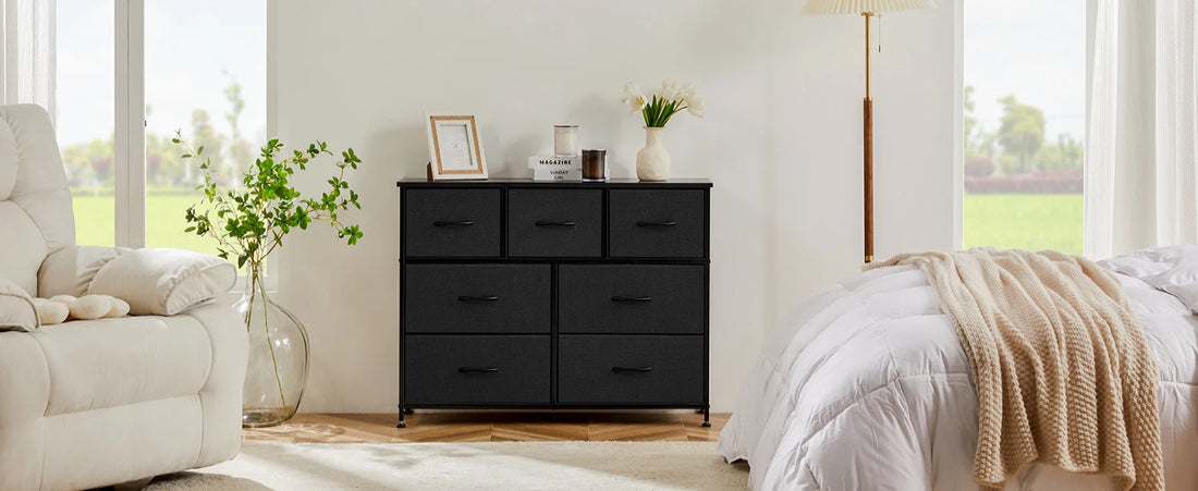 JHK Desser For Bedroom With 7 Fabric Drawers