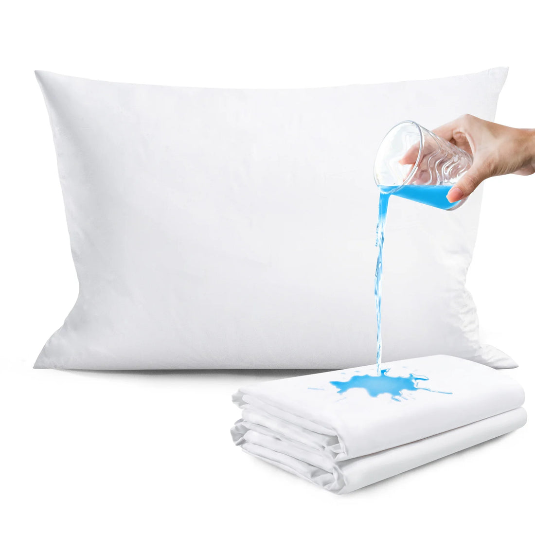 Pillow Protectors, 4 Pack of 100% Waterproof