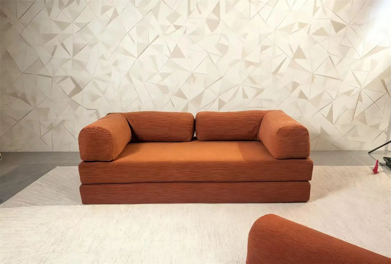 Modern high-density foam corner sofa bed