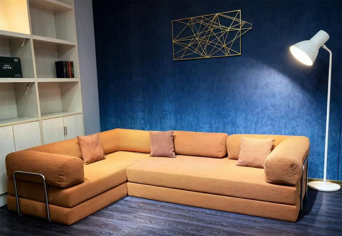 Modern high-density foam corner sofa bed
