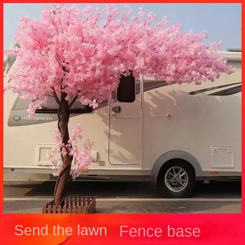 Artificial plants peach tree cherry tree