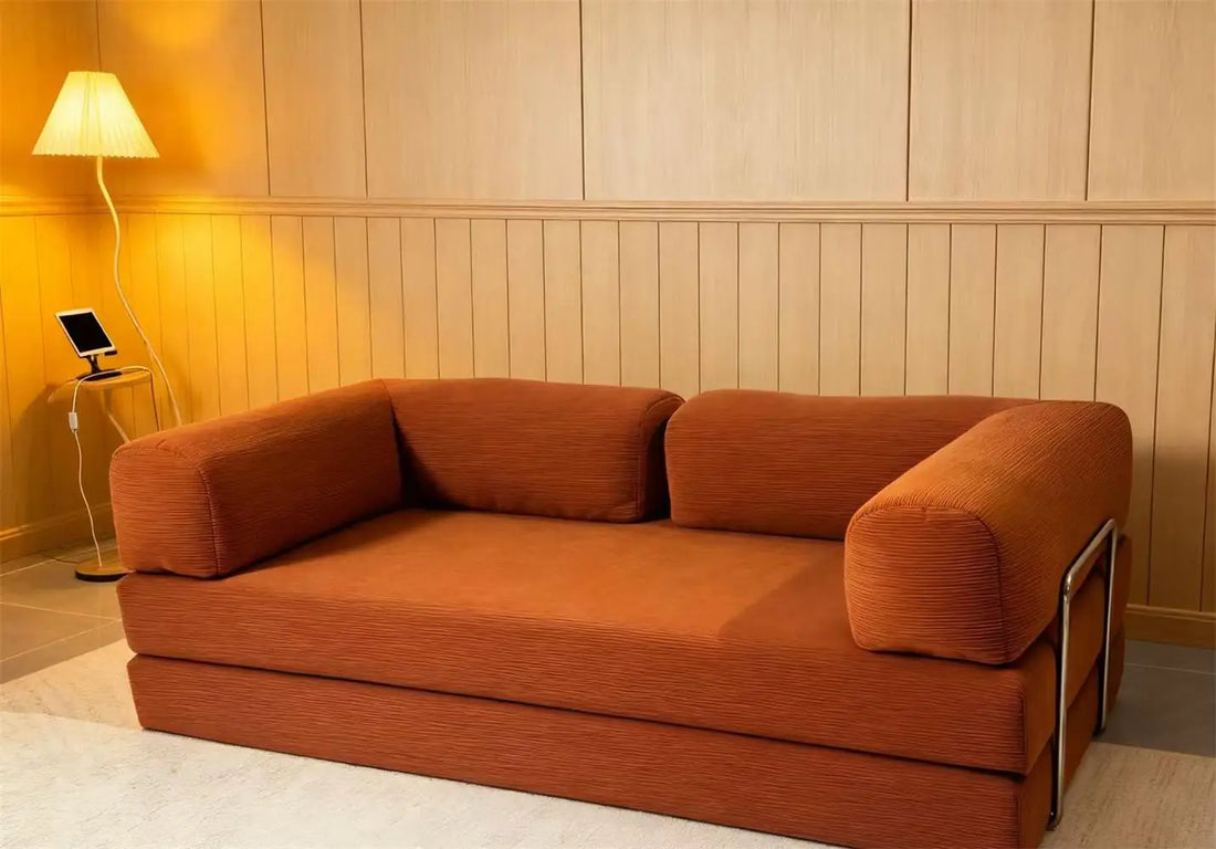 Modern high-density foam corner sofa bed