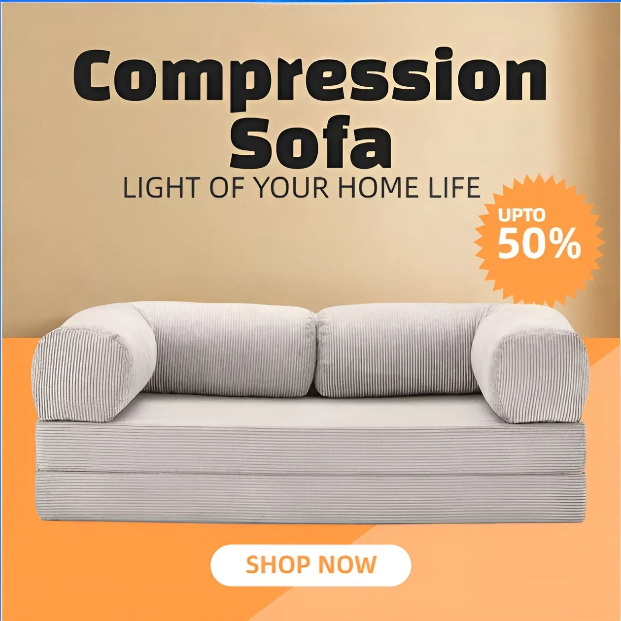 Newest Design Vacuum Compressed Sofa Living Room