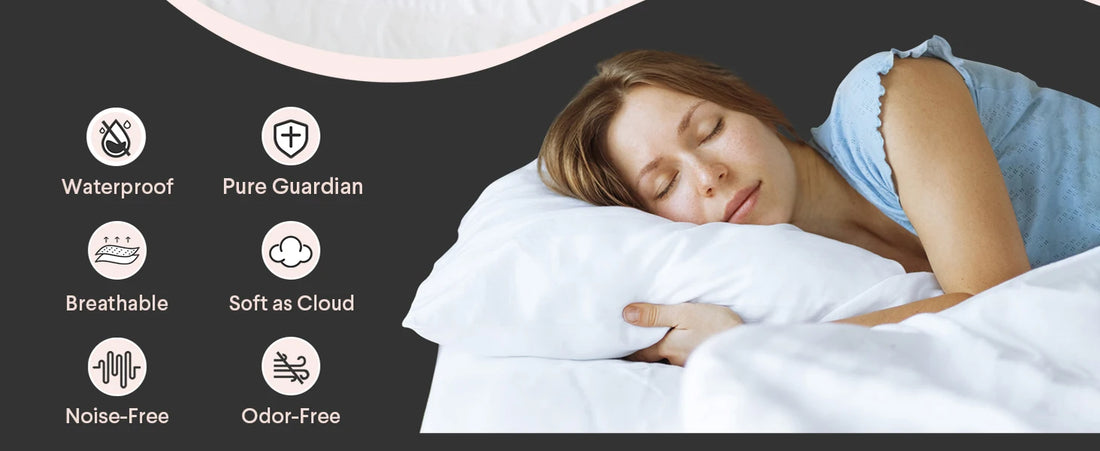 Pillow Protectors, 4 Pack of 100% Waterproof