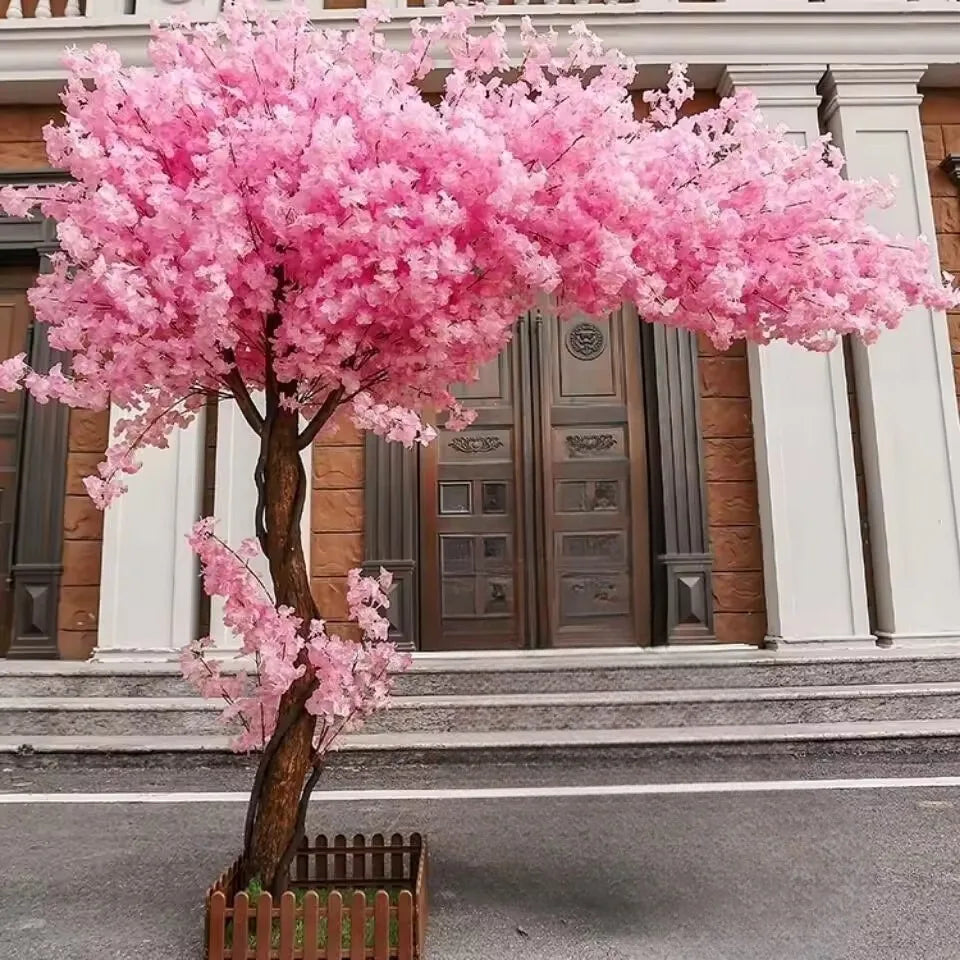 Artificial plants peach tree cherry tree