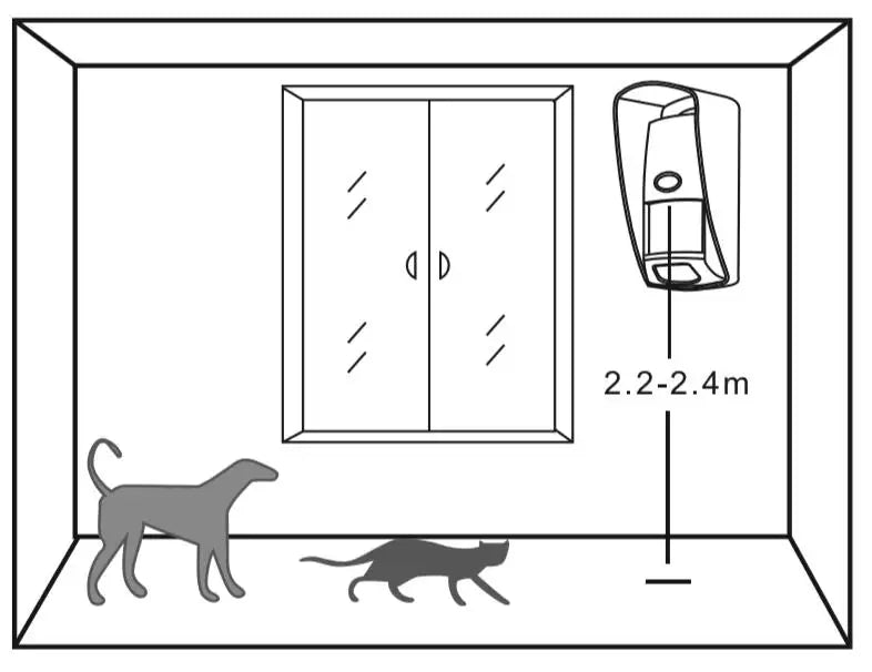 Outdoor Waterproof Wireless Animal Immune Infrared Detector