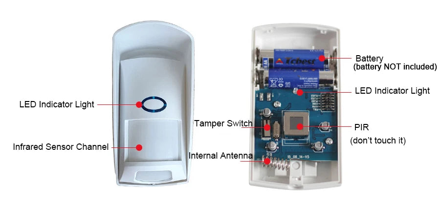 Outdoor Waterproof Wireless Animal Immune Infrared Detector