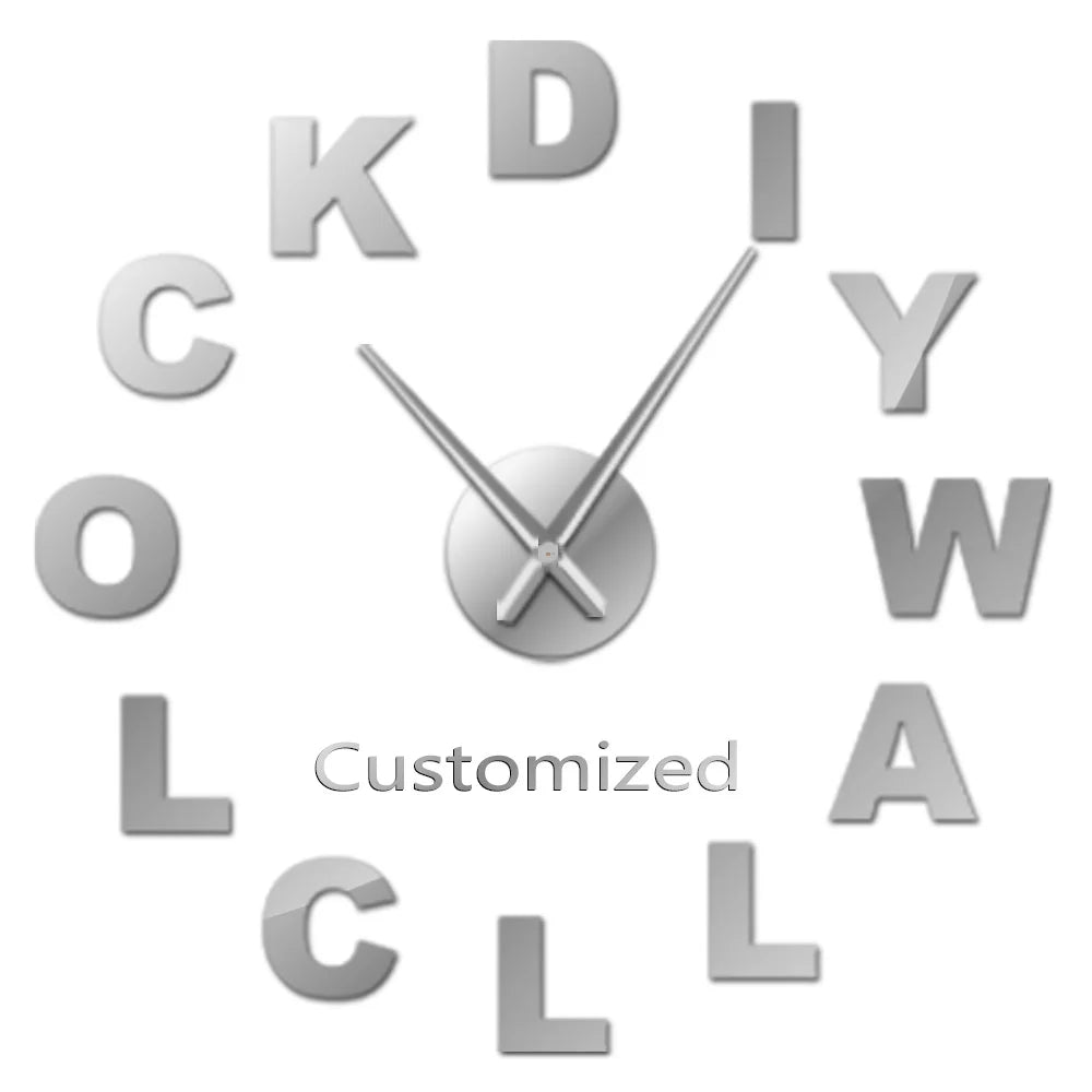 Dentist DIY Giant Wall Clock Dental Doctor Oversized Wall Clock