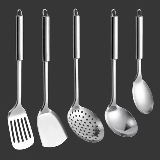 Konco Kitchenware Cooking Utensils Set Stainless Steel Cookware