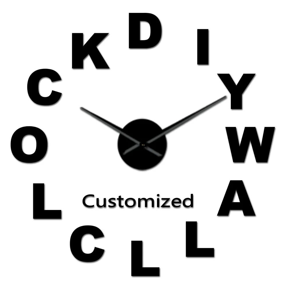 Dentist DIY Giant Wall Clock Dental Doctor Oversized Wall Clock