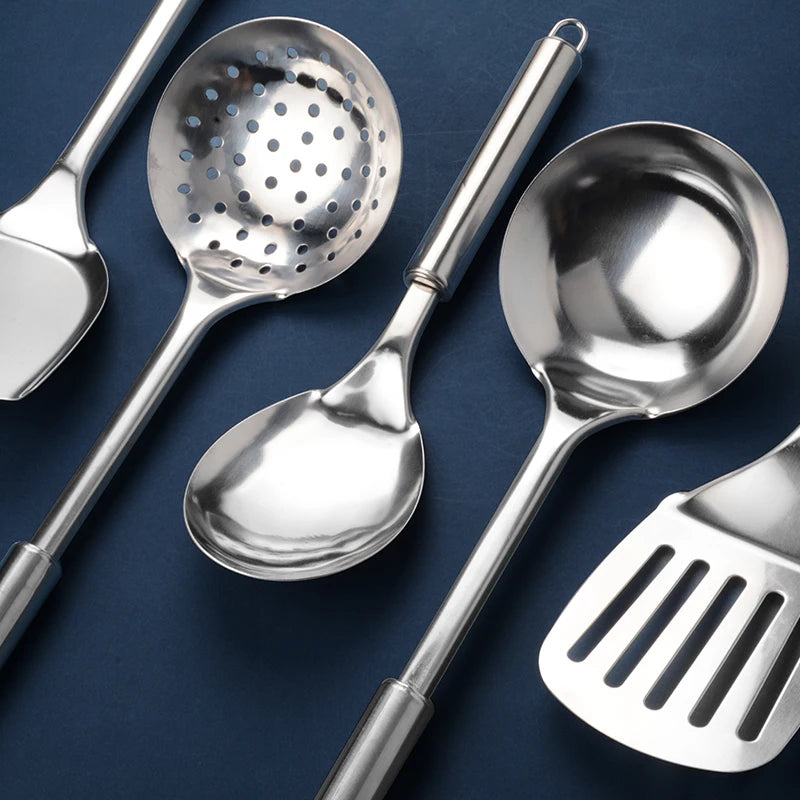 Konco Kitchenware Cooking Utensils Set Stainless Steel Cookware