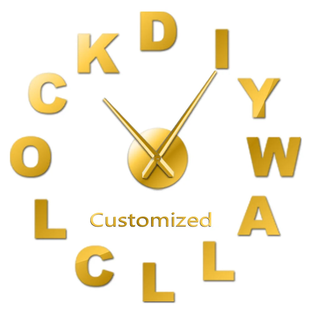 Dentist DIY Giant Wall Clock Dental Doctor Oversized Wall Clock