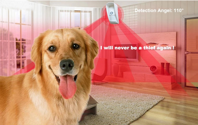 Outdoor Waterproof Wireless Animal Immune Infrared Detector