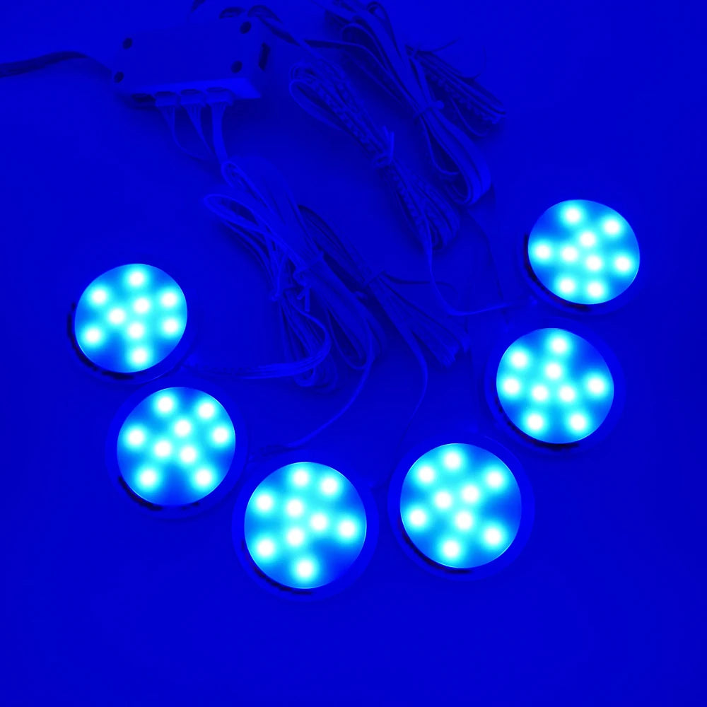 DC12V Tuya WIFI RGB LED Under Cabinet Light Dimmable Puck Light Festival