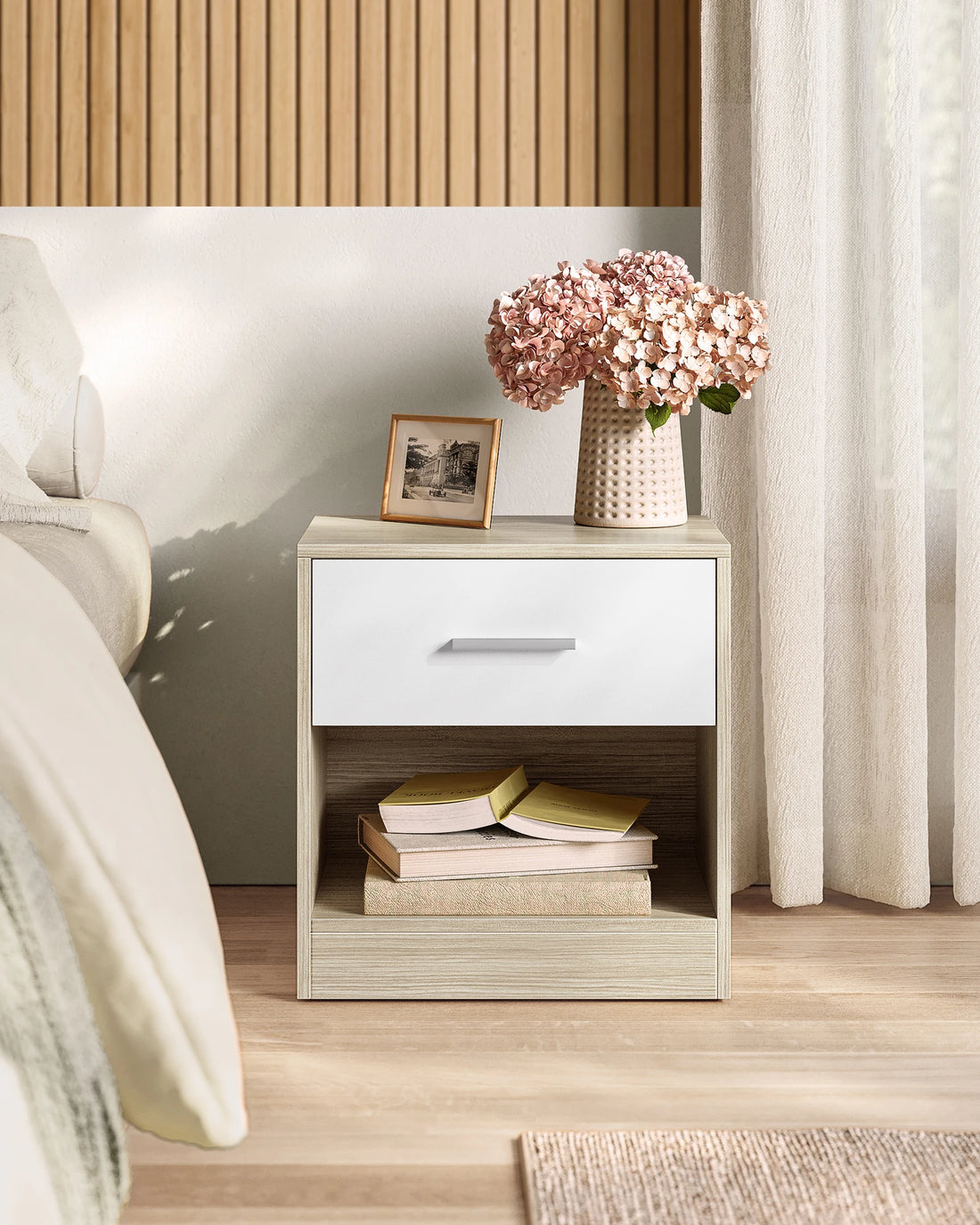 VASAGLE Bedside Table side table table Drawer Handle