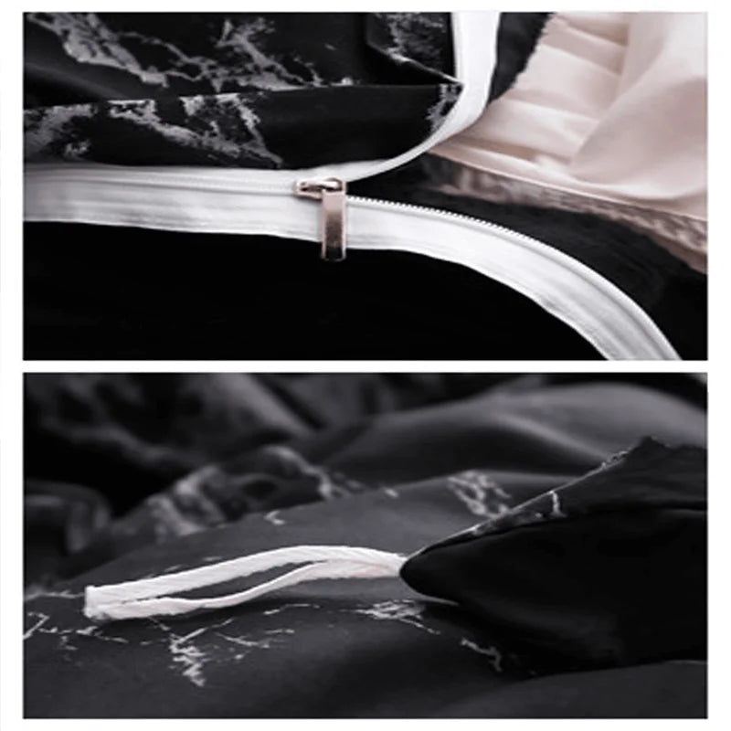 3pcs Duvet Cover Set with Pillow Case Double Comforter Bedding Set