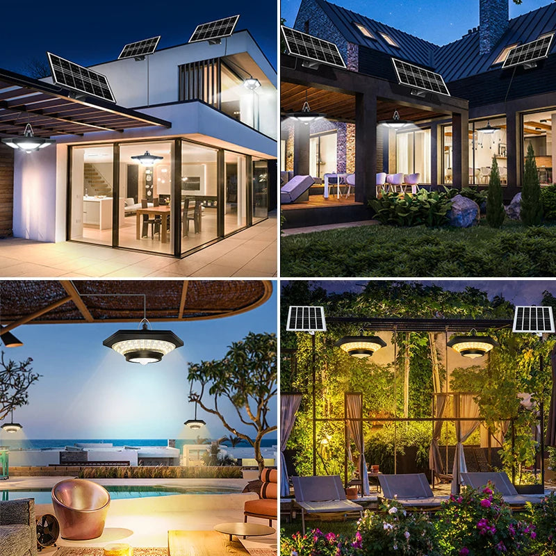 Solar Shed Light Solar Pendant Light Indoor Outdoor 228/180 LED