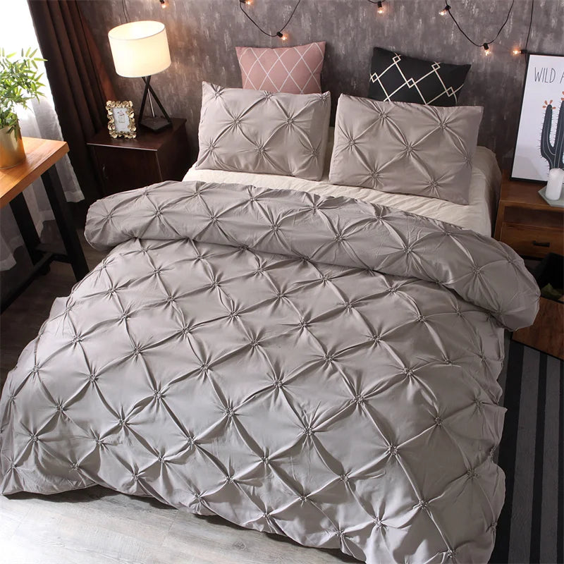 Queen Comfort Set 3Pieces, Gray Bed in a Bag Comforter Set for Bedroom