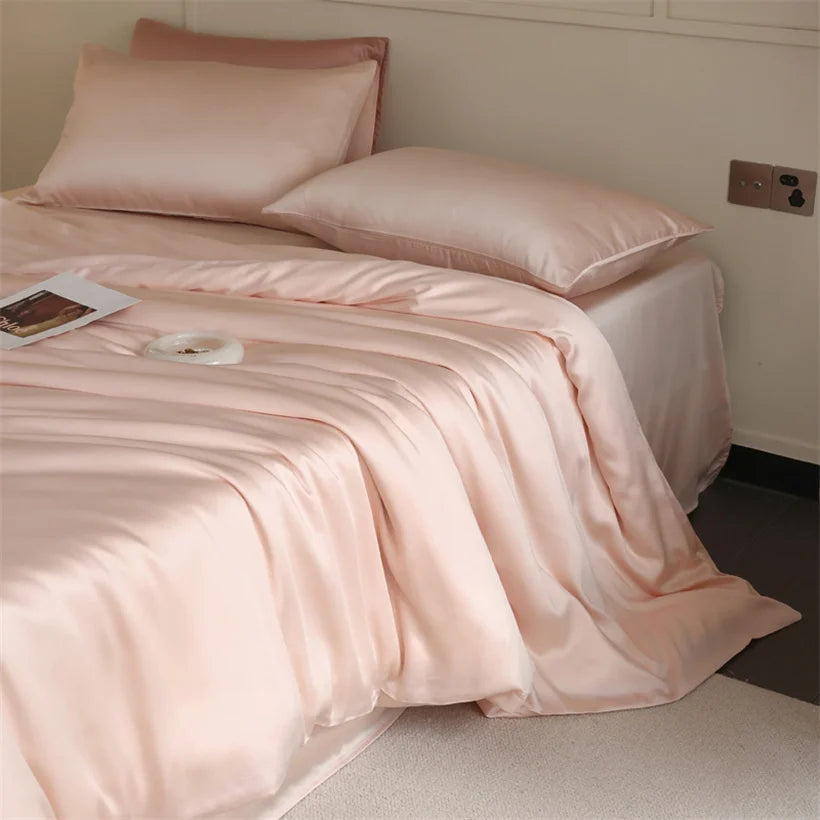 Mulberry Silk Bedding Set Luxury Natural 100% Silk Duvet Cover Set