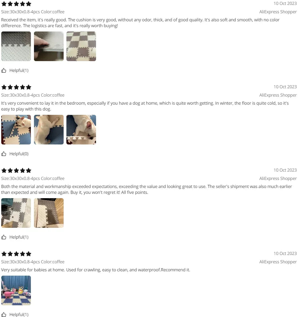 30*30cm Thicken Sports Gym Mat