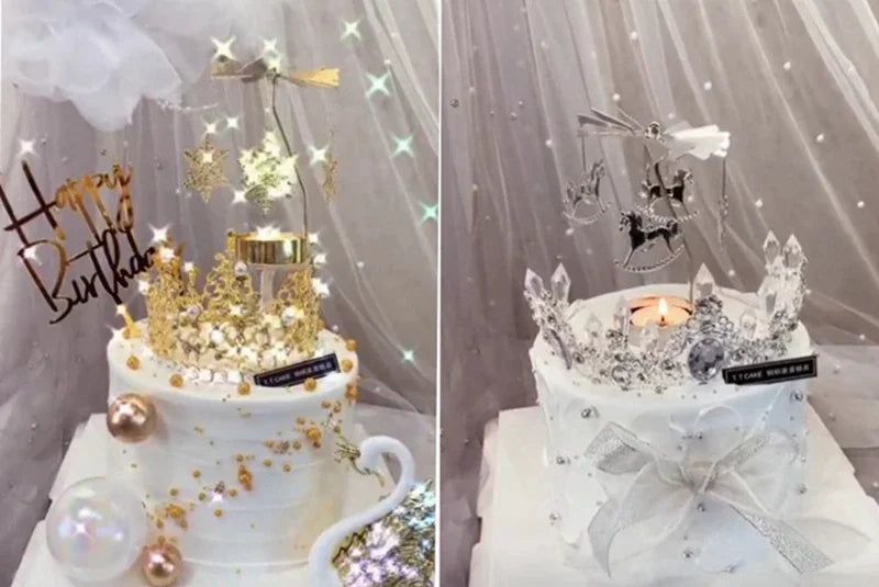 1pc Metal Hot Rotating Candle Holder