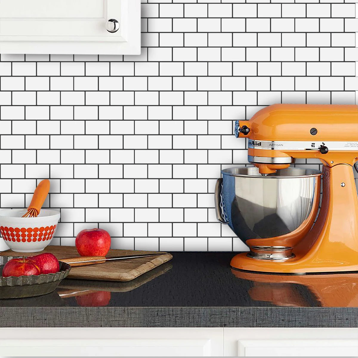 Subway Wall Stickers Peel and Stick 3d Brick Vinyl Wallpaper Bathroom Kitchen Backsplash