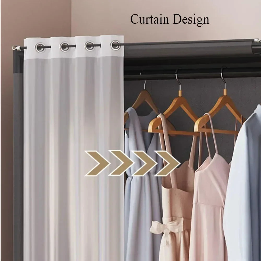 Wardrobe for HomeUse Bedroom Simple and LargeCapacityFabric Cabinet