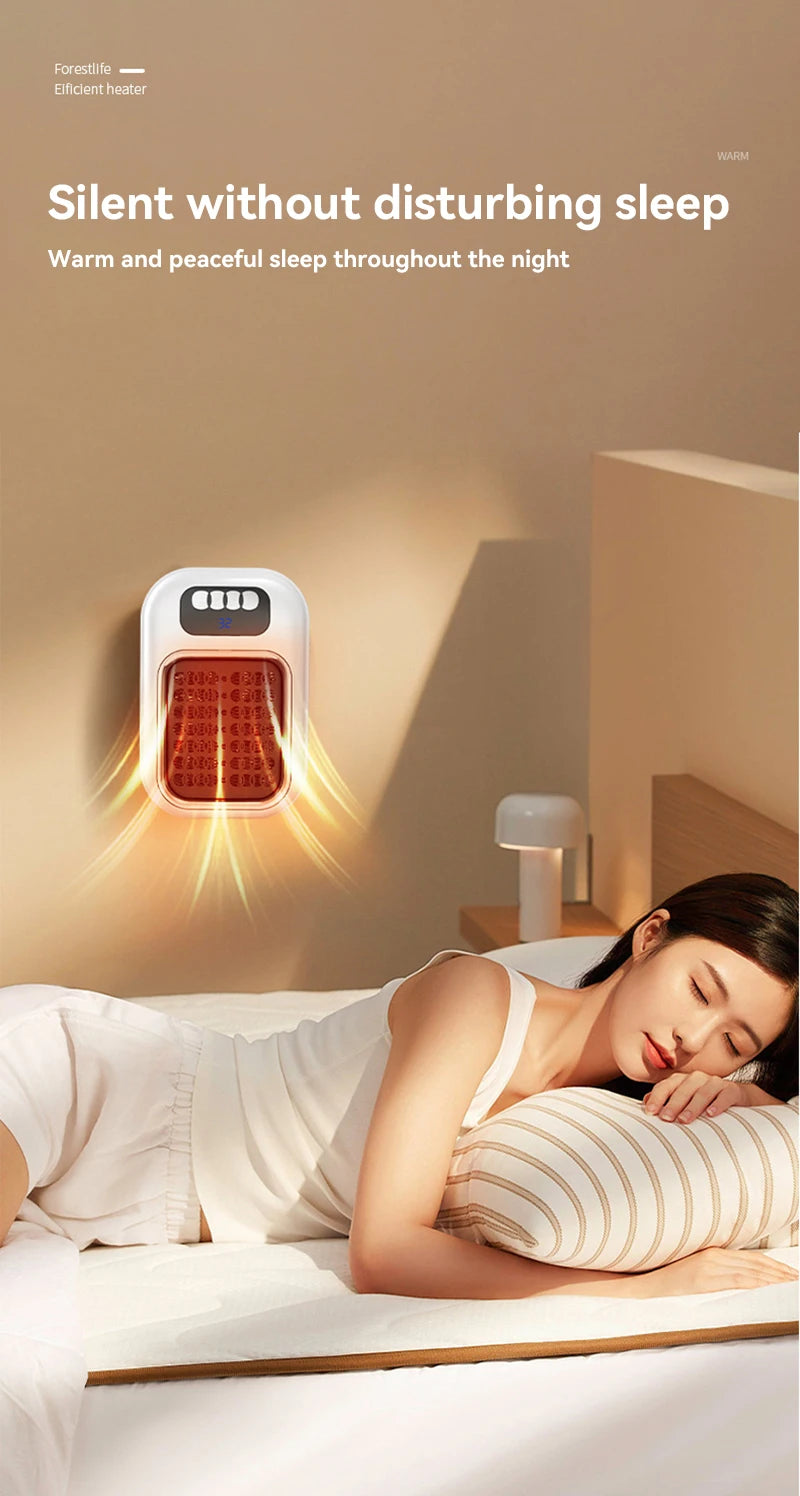 Xiaomi New Portable Heater Mini Electric Heater Plug in Wall Room Heater