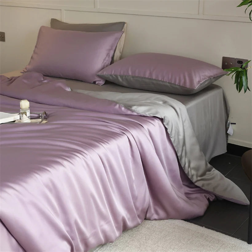 Mulberry Silk Bedding Set Luxury Natural 100% Silk Duvet Cover Set