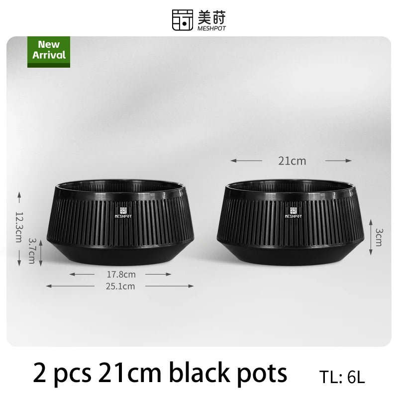Meshpot Bonsai Pots with Drainage Tray and Excellent Airflow