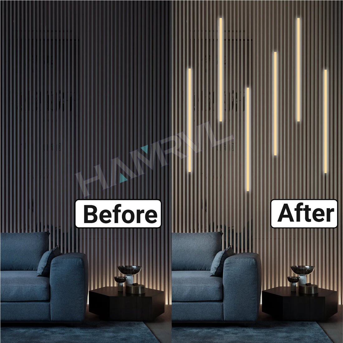 LED Light Kit Touch Dimming Aluminum Strip Lamp