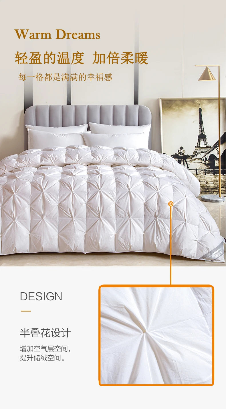 100% white goose down comforter