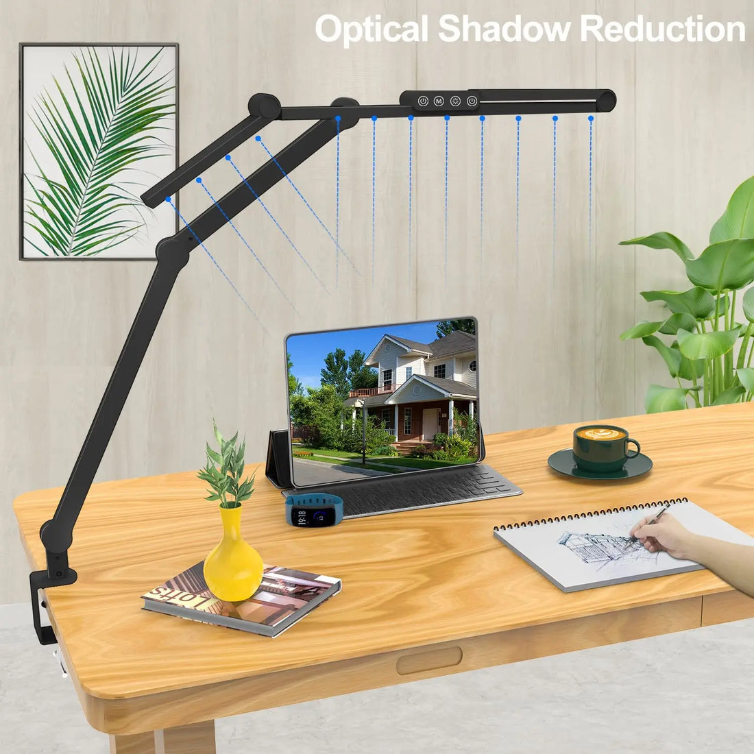 Led Desk Lamp with Clamp, Architect Desk Lamp for Home Office