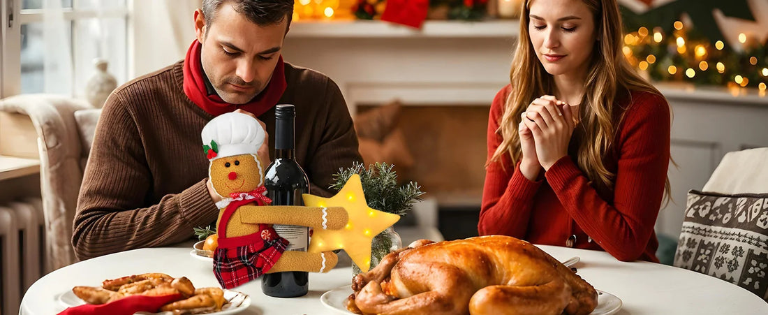 OurWarm Gingerbread Christmas Tree Topper Star Lighted