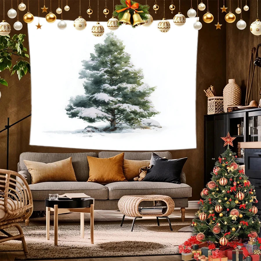 Moose Christmas Wall Hanging Background Cloth Hanging Cloth