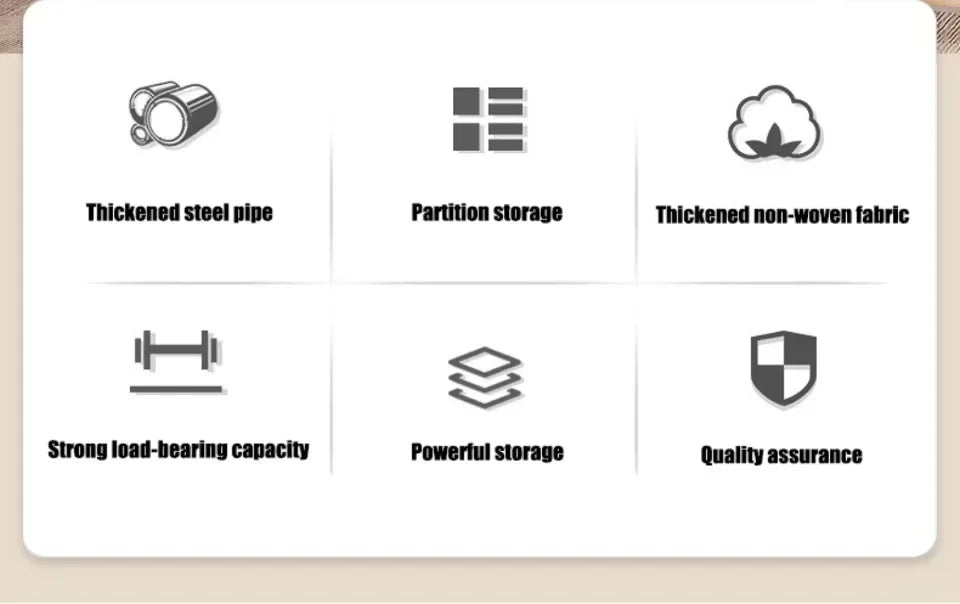 Wardrobe for HomeUse Bedroom Simple and LargeCapacityFabric Cabinet