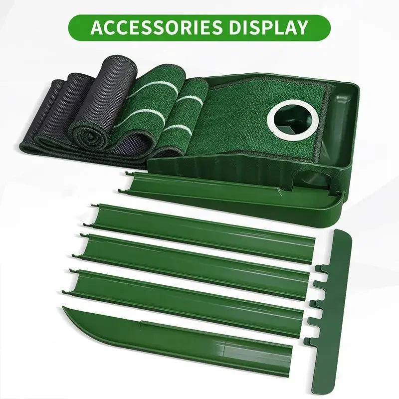 Mini Golf Green Putter Mat Portable Indoor and Outdoor Golf Practitioner
