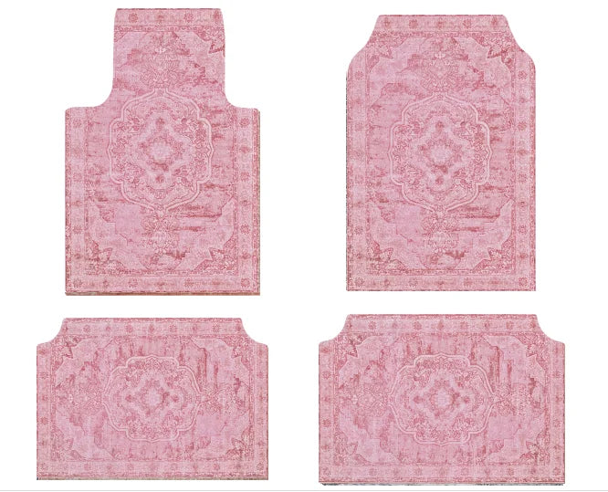 Set of Bohemian Style Floor Mat Universal Size Car Foot Mat