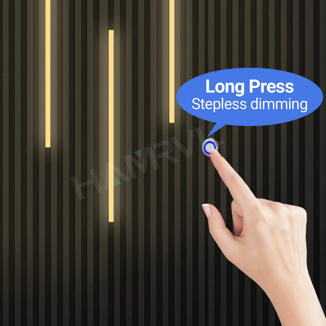 LED Light Kit Touch Dimming Aluminum Strip Lamp