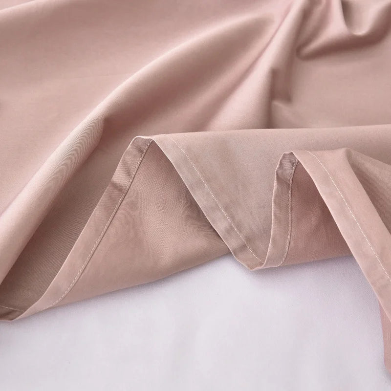 1pc Bed Flat Sheet 100% Egyptian Cotton Solid Color Top Sheets Single Double