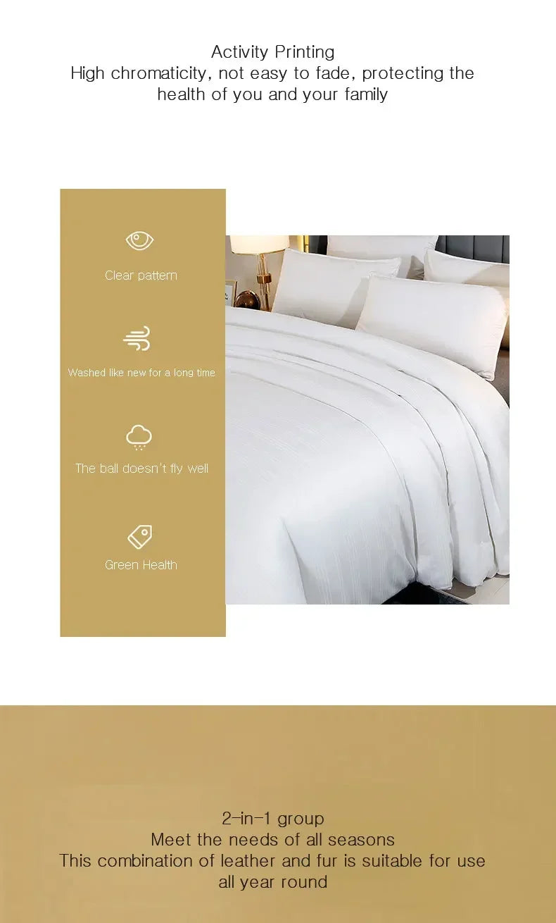 Natural Mulberry Silk Duvet Luxury Queen King Size Comforter