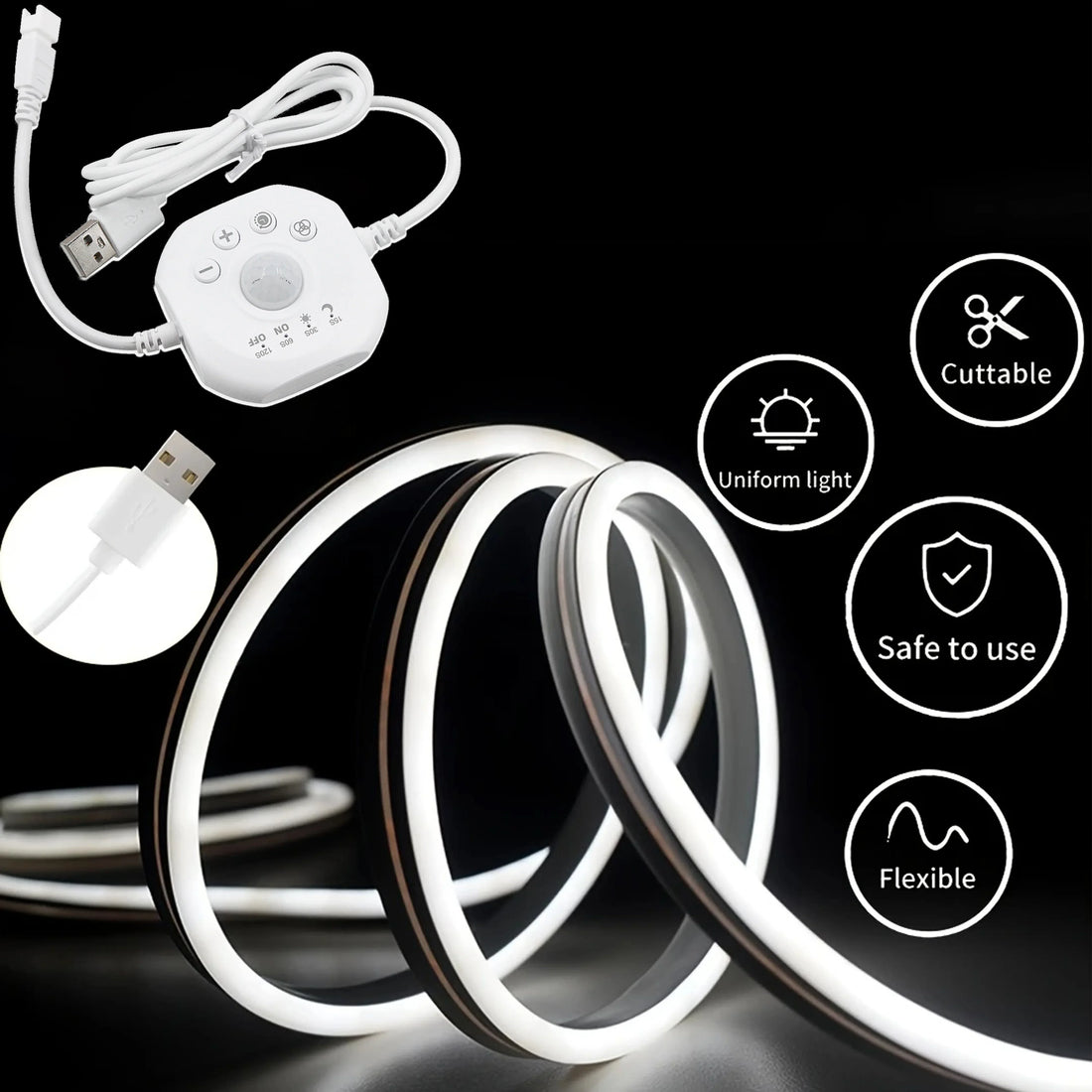 Flowing light strip LED Motion Sensor Light Indoor Under Bed Lights