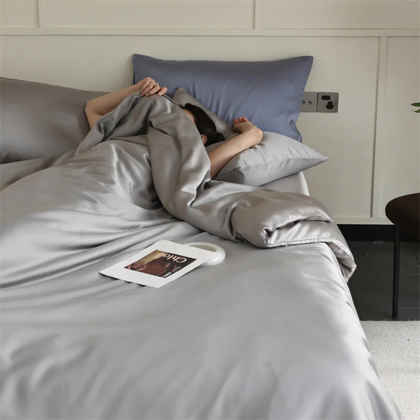 Mulberry Silk Bedding Set Luxury Natural 100% Silk Duvet Cover Set