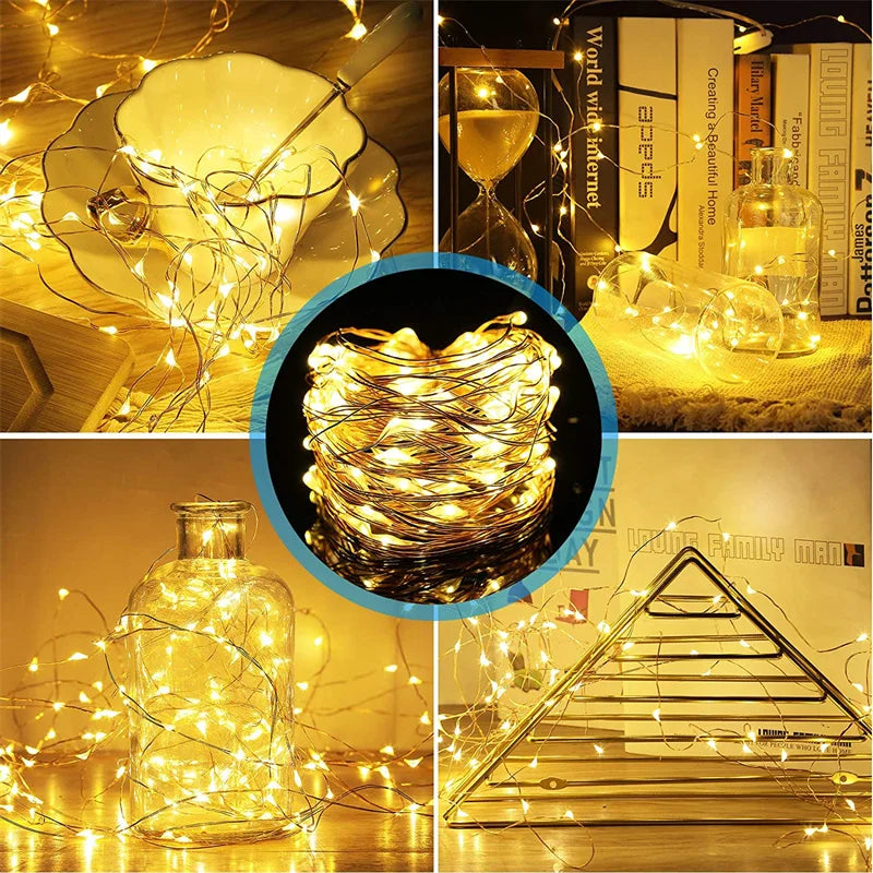 USB Led Fairy Lights Copper Wire String 20M 200LED