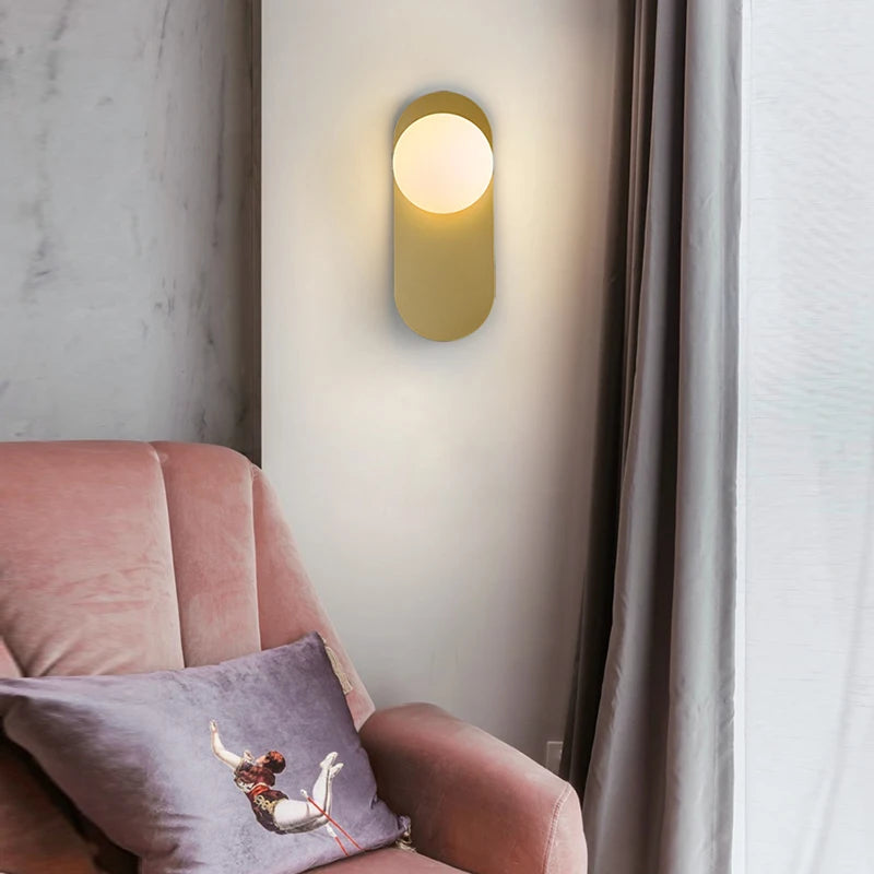 Interior LED Wall Lamps Wall Lights with G9 Bulb for Bedroom Black Gold  LED