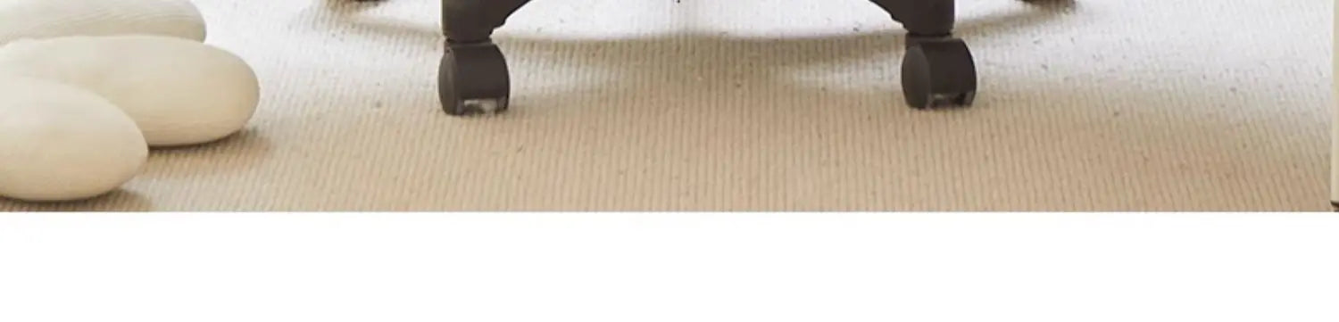 Footrest Wheels Office Chair Kids Velvet