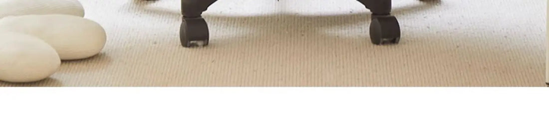 Footrest Wheels Office Chair Kids Velvet