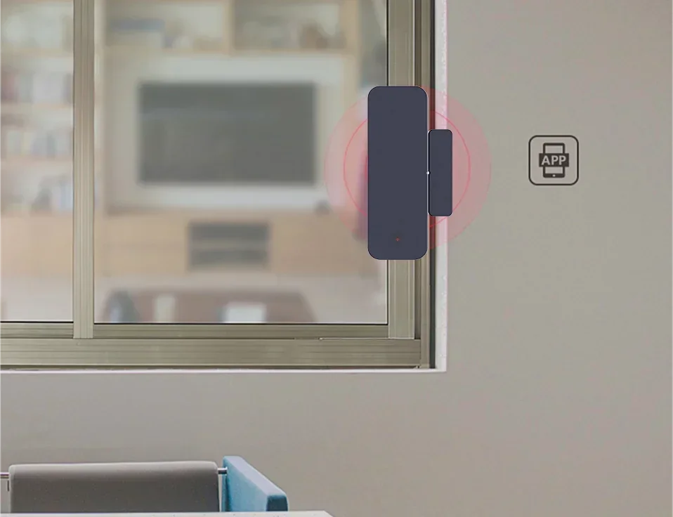 Tuya Zigbee Wifi Door Sensor Window Entry Sensor Security Burglar
