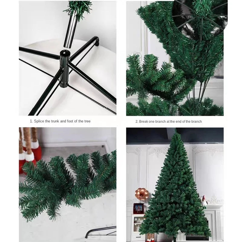 DIY Christmas Trees Set 2.1/2.4/3m Large Christmas Tree Decoration Home